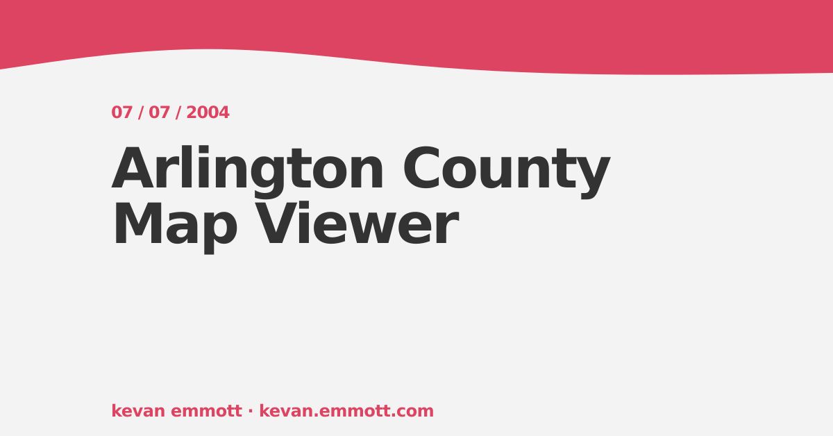 Arlington County Map Viewer